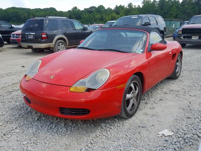 WP0CA2983WU620437 - 1998 PORSCHE BOXSTER RED photo 2