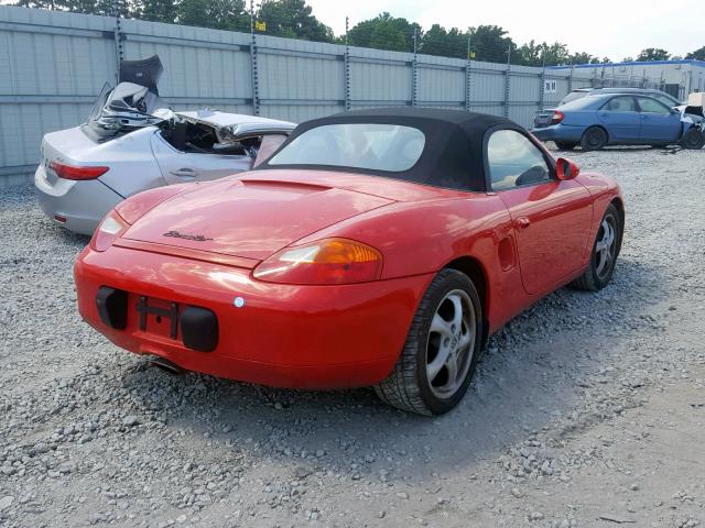 WP0CA2983WU620437 - 1998 PORSCHE BOXSTER RED photo 4