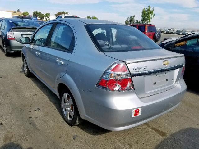 KL1TD5DE3BB137713 - 2011 CHEVROLET AVEO LS SILVER photo 3