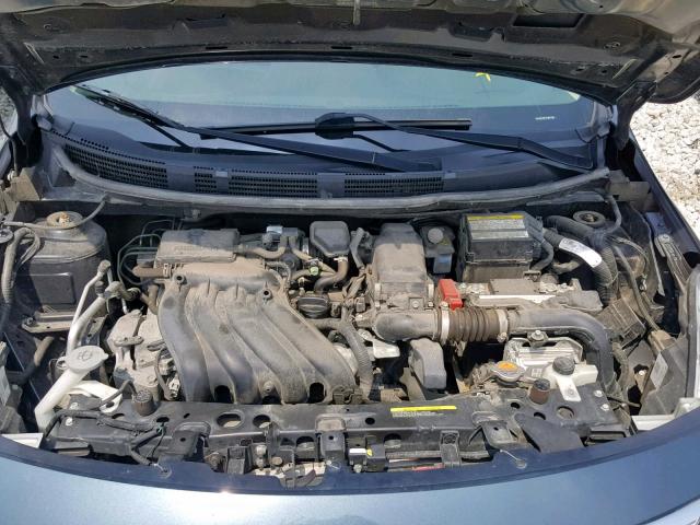 3N1CN7AP7FL901738 - 2015 NISSAN VERSA S BLUE photo 7