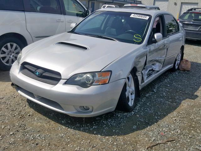 4S3BL676254203713 - 2005 SUBARU LEGACY GT SILVER photo 2