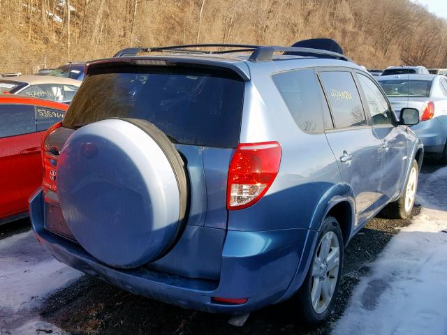 JTMZD32V175073249 - 2007 TOYOTA RAV4 SPORT BLUE photo 4