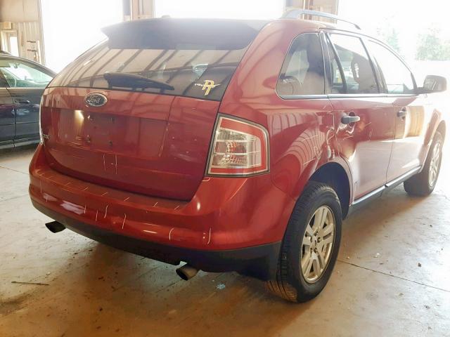 2FMDK36C77BA78794 - 2007 FORD EDGE SE RED photo 4