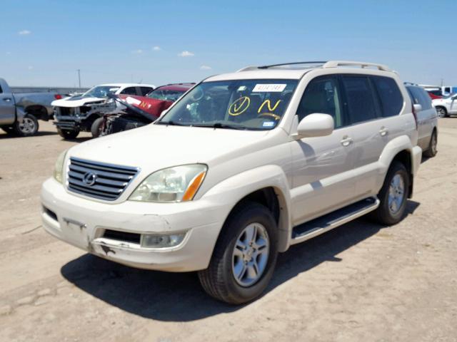 JTJBT20X730003732 - 2003 LEXUS GX 470 BEIGE photo 2