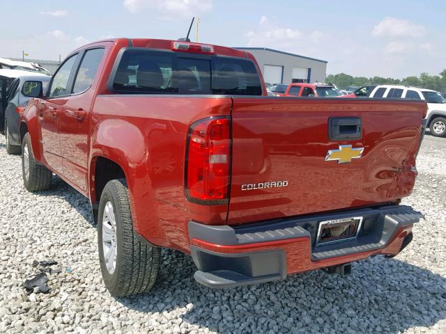 1GCGSCE32G1106824 - 2016 CHEVROLET COLORADO L RED photo 3