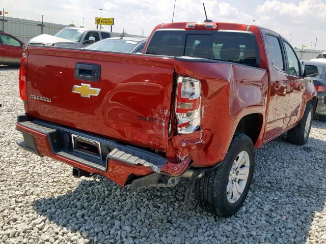 1GCGSCE32G1106824 - 2016 CHEVROLET COLORADO L RED photo 4