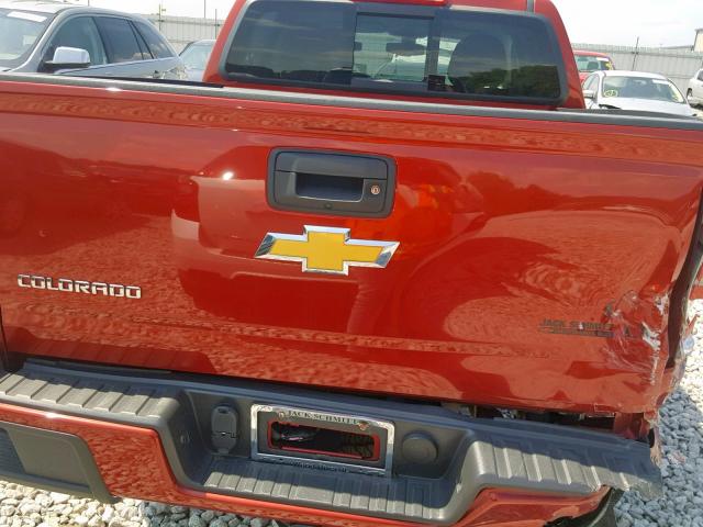 1GCGSCE32G1106824 - 2016 CHEVROLET COLORADO L RED photo 9