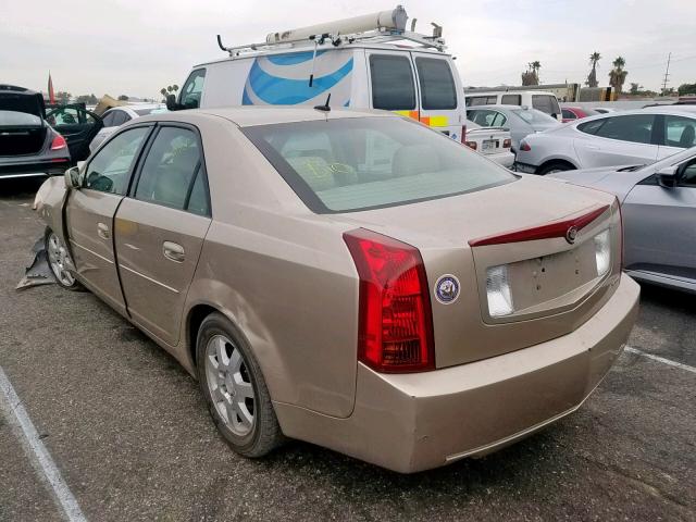 1G6DP567550141896 - 2005 CADILLAC CTS HI FEA GOLD photo 3