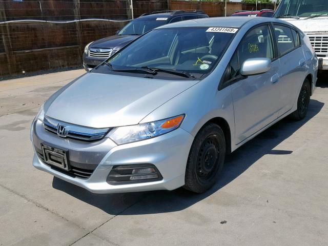 JHMZE2H58DS006531 - 2013 HONDA INSIGHT LX BLUE photo 2