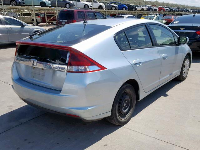 JHMZE2H58DS006531 - 2013 HONDA INSIGHT LX BLUE photo 4