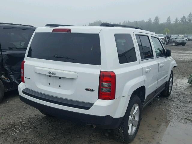 1C4NJRAB6ED565022 - 2014 JEEP PATRIOT WHITE photo 4