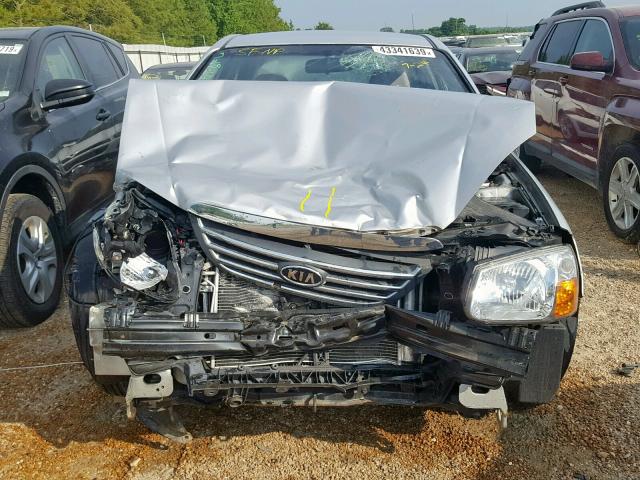 KNAFE121785530050 - 2008 KIA SPECTRA EX SILVER photo 7