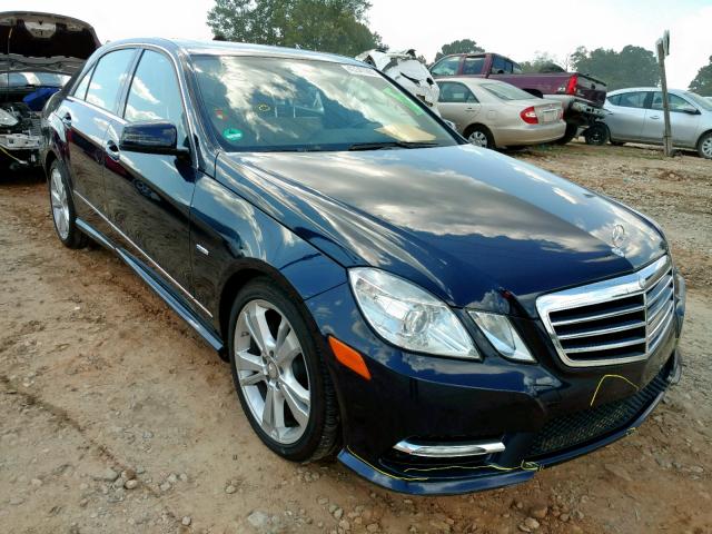 WDDHF5KB4CA649916 - 2012 MERCEDES-BENZ E 350 BLUE photo 1