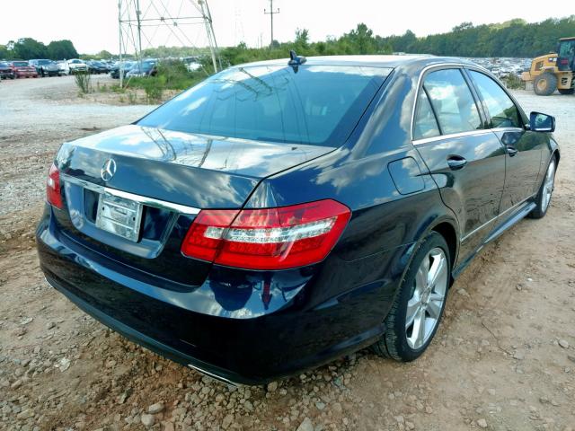 WDDHF5KB4CA649916 - 2012 MERCEDES-BENZ E 350 BLUE photo 4