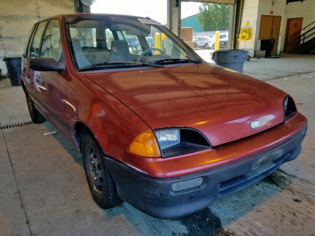 2C1MR6469R6738356 - 1994 GEO METRO RED photo 1