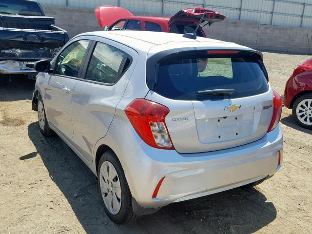 KL8CB6SA4HC839359 - 2017 CHEVROLET SPARK LS SILVER photo 3