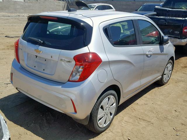 KL8CB6SA4HC839359 - 2017 CHEVROLET SPARK LS SILVER photo 4