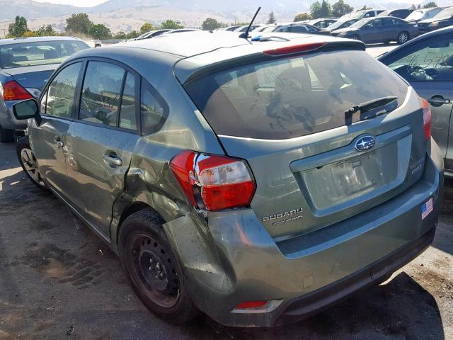 JF1GPAA69FG204515 - 2015 SUBARU IMPREZA GREEN photo 3