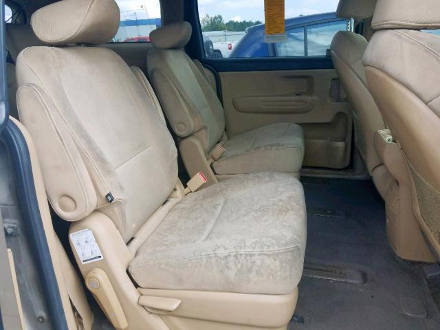 KNDMB5C15F6040383 - 2015 KIA SEDONA LX BEIGE photo 6