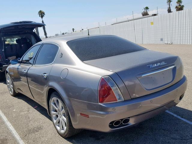 ZAMCE39A550017357 - 2005 MASERATI QUATTROPOR GRAY photo 3