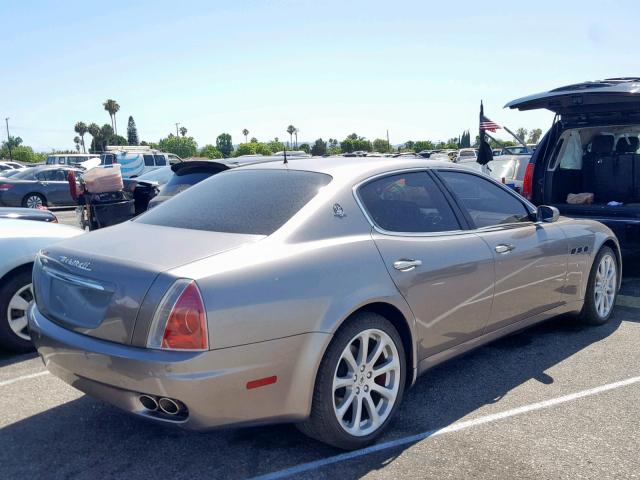 ZAMCE39A550017357 - 2005 MASERATI QUATTROPOR GRAY photo 4