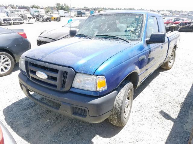 1FTYR44E87PA83376 - 2007 FORD RANGER SUP BLUE photo 2