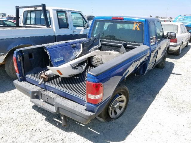 1FTYR44E87PA83376 - 2007 FORD RANGER SUP BLUE photo 4