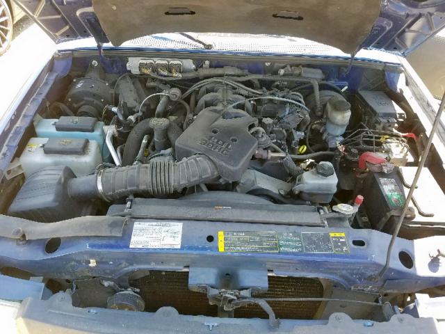 1FTYR44E87PA83376 - 2007 FORD RANGER SUP BLUE photo 7