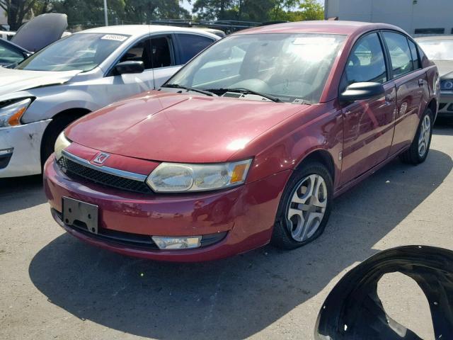 1G8AL52F74Z175139 - 2004 SATURN ION LEVEL RED photo 2
