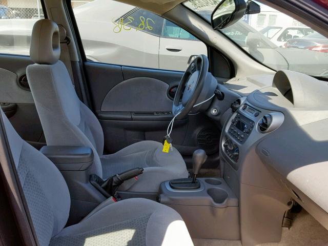 1G8AL52F74Z175139 - 2004 SATURN ION LEVEL RED photo 5
