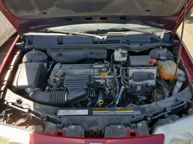 1G8AL52F74Z175139 - 2004 SATURN ION LEVEL RED photo 7