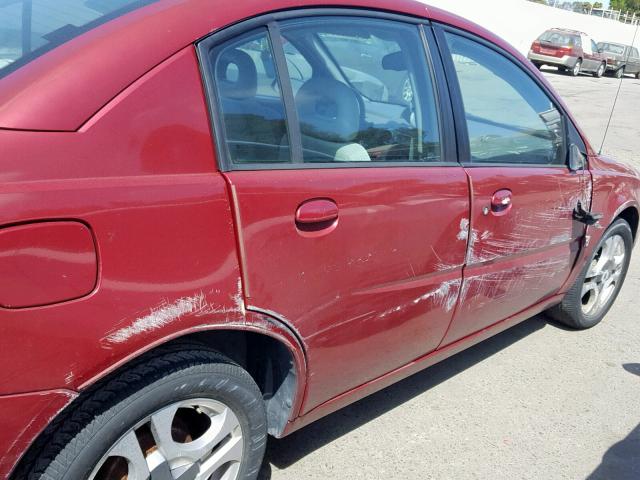 1G8AL52F74Z175139 - 2004 SATURN ION LEVEL RED photo 9