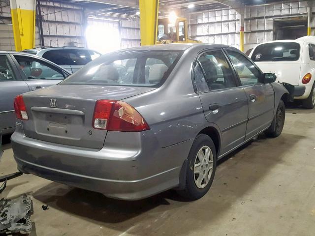 2HGES16415H554992 - 2005 HONDA CIVIC DX GRAY photo 4