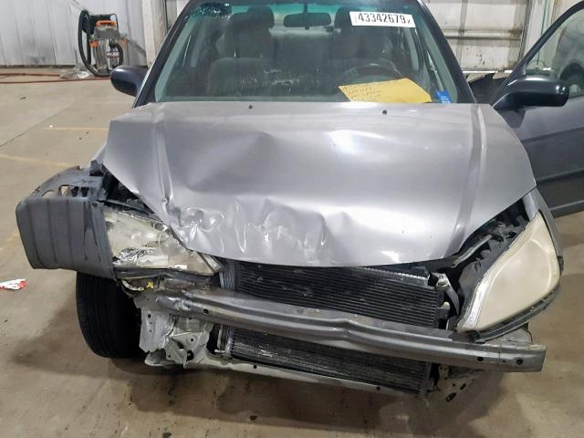 2HGES16415H554992 - 2005 HONDA CIVIC DX GRAY photo 7