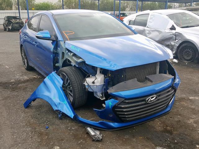 KMHD04LB5HU319707 - 2017 HYUNDAI ELANTRA SP BLUE photo 1