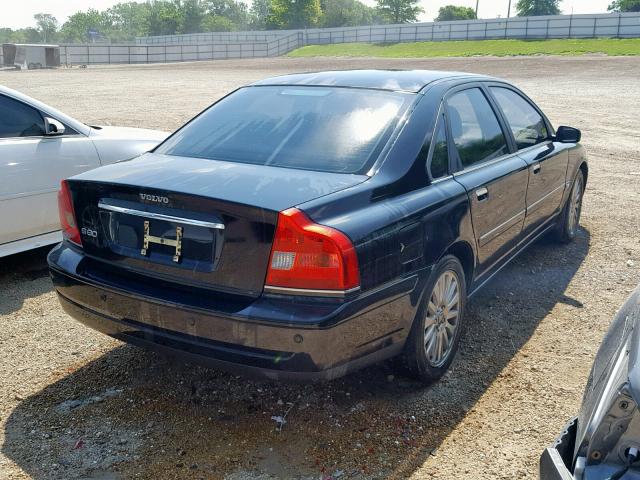 YV1TS592461433908 - 2006 VOLVO S80 2.5T BLACK photo 4