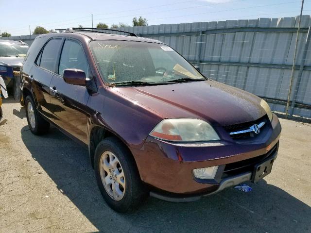 2HNYD18802H505505 - 2002 ACURA MDX TOURIN BURGUNDY photo 1