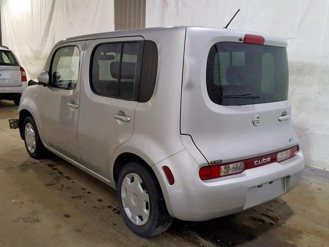 JN8AZ2KR9DT303370 - 2013 NISSAN CUBE S SILVER photo 3