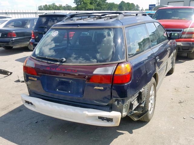 4S3BH665037641829 - 2003 SUBARU LEGACY OUT BLUE photo 4