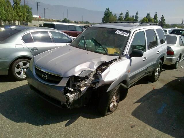 4F2YU09152KM40631 - 2002 MAZDA TRIBUTE LX SILVER photo 2