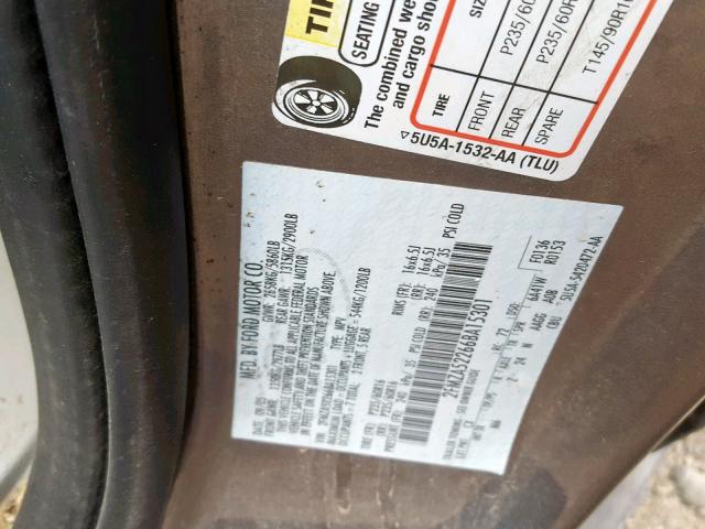 2FMZA52266BA15301 - 2006 FORD FREESTAR S CHARCOAL photo 10