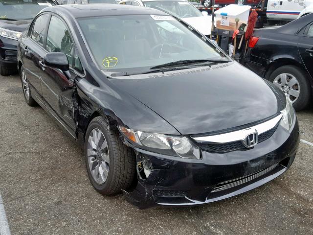 2HGFA16819H347583 - 2009 HONDA CIVIC EX BLACK photo 1