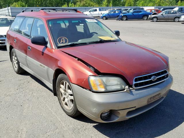 4S3BH665027657351 - 2002 SUBARU LEGACY OUT BURGUNDY photo 1