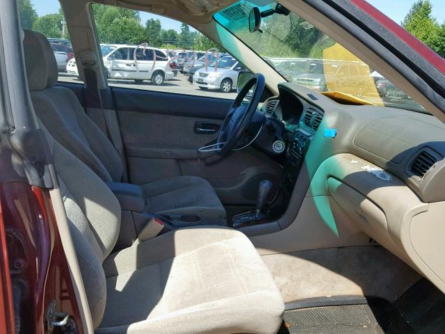 4S3BH665027657351 - 2002 SUBARU LEGACY OUT BURGUNDY photo 5