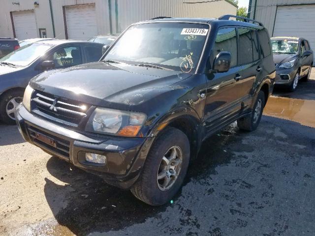 JA4MW51R52J005129 - 2002 MITSUBISHI MONTERO LI BLACK photo 2