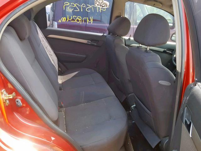 KL1TD56687B075772 - 2007 CHEVROLET AVEO BASE Қызыл фото 6
