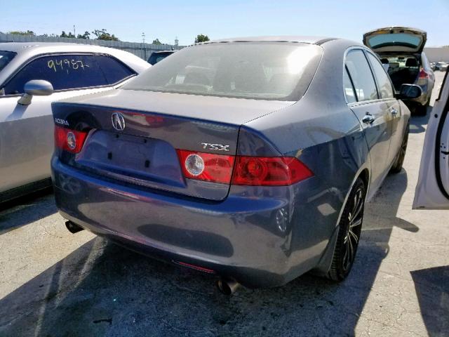JH4CL96944C036291 - 2004 ACURA TSX BLUE photo 4