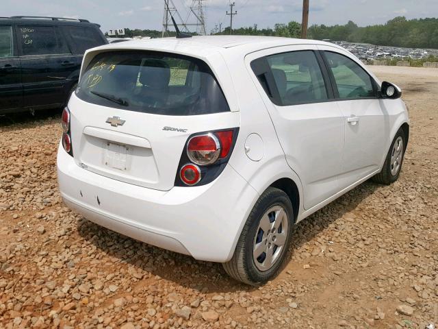1G1JA6SH1D4186081 - 2013 CHEVROLET SONIC LS 白色 照片 4