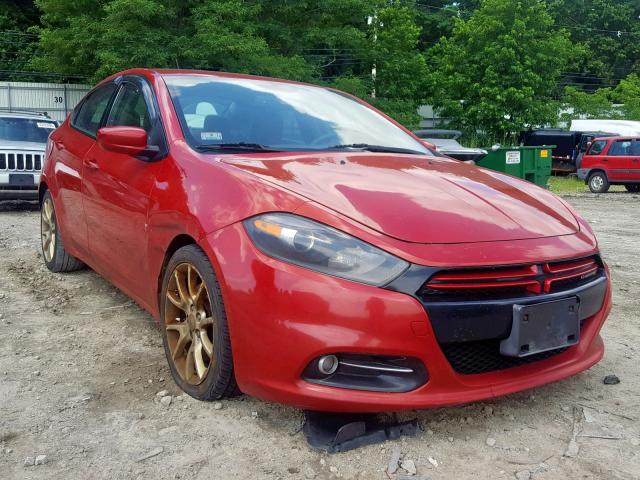 1C3CDFBH3DD640441 - 2013 DODGE DART SXT RED photo 1