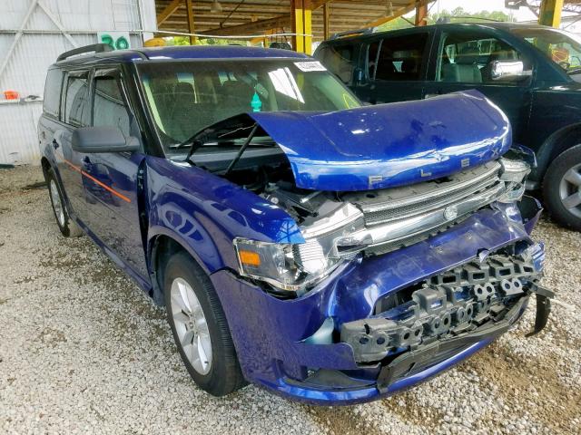 2FMGK5B89EBD34053 - 2014 FORD FLEX SE BLUE photo 1